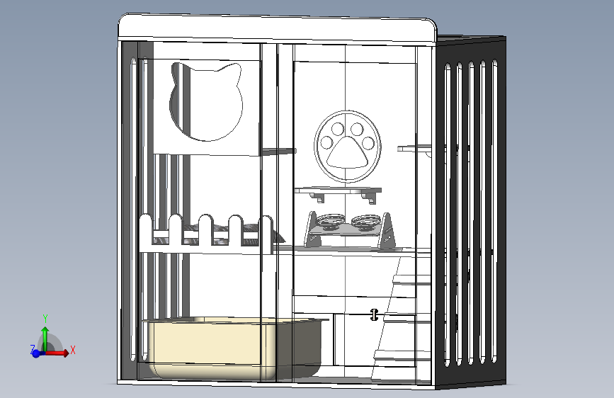 猫别墅猫爬架120高120长60厚 1477034