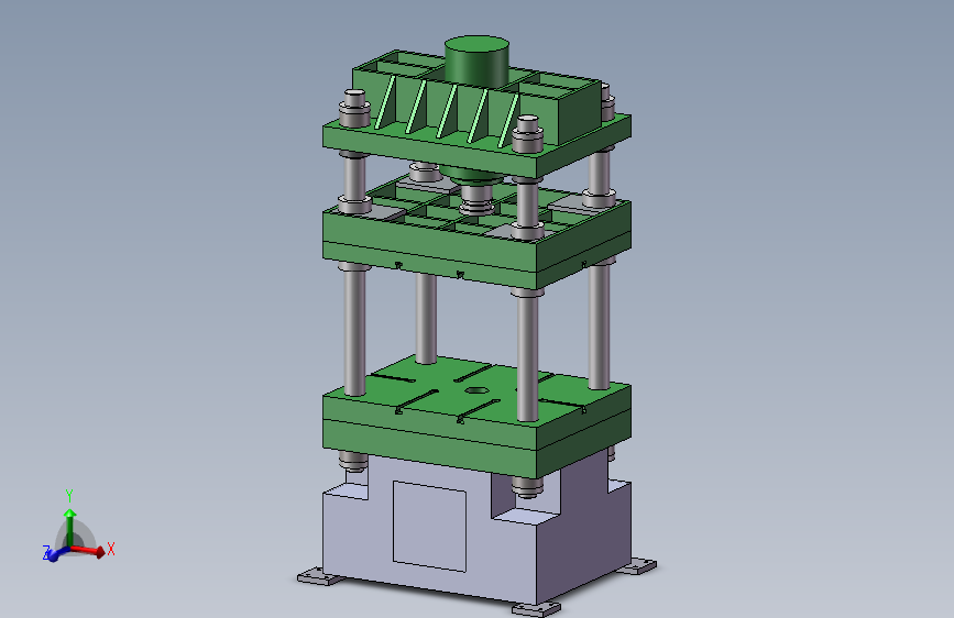 液压压力机设计模型（包括冲床、液压机）97579