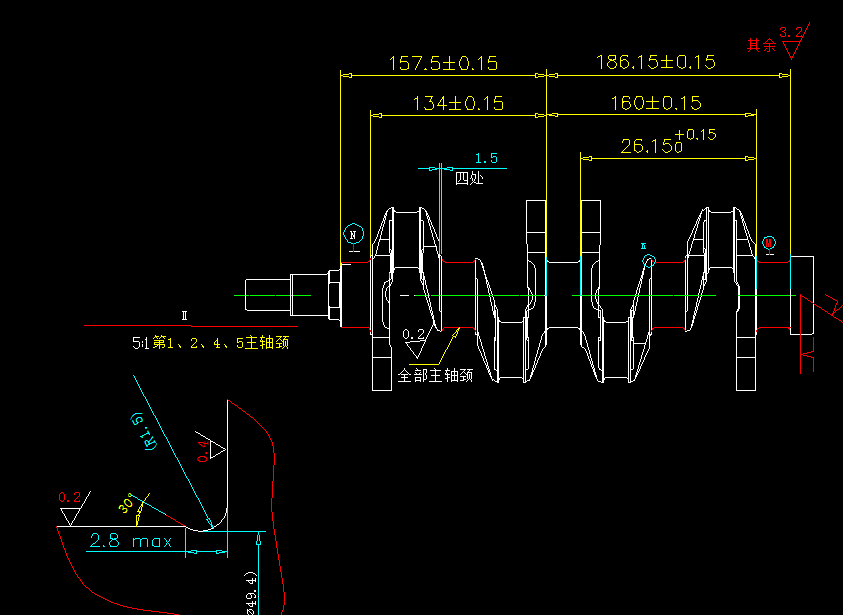 468曲轴夹具设计CAD图纸15张 325728