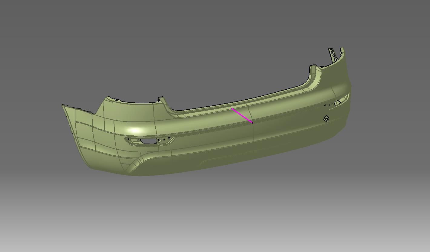 后保险杠外形结构设计 781222