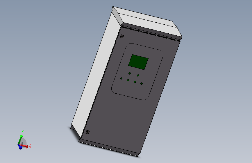 solidworks双层户外电柜模型 182347