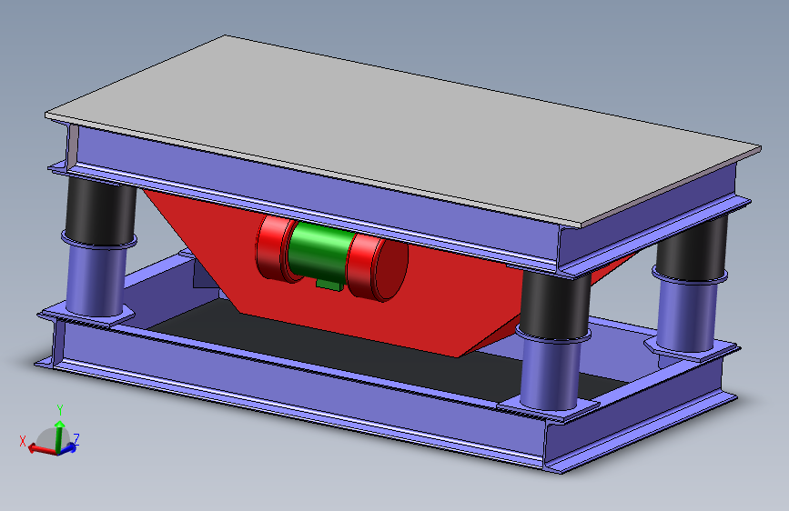 振动平台三维模型 884615