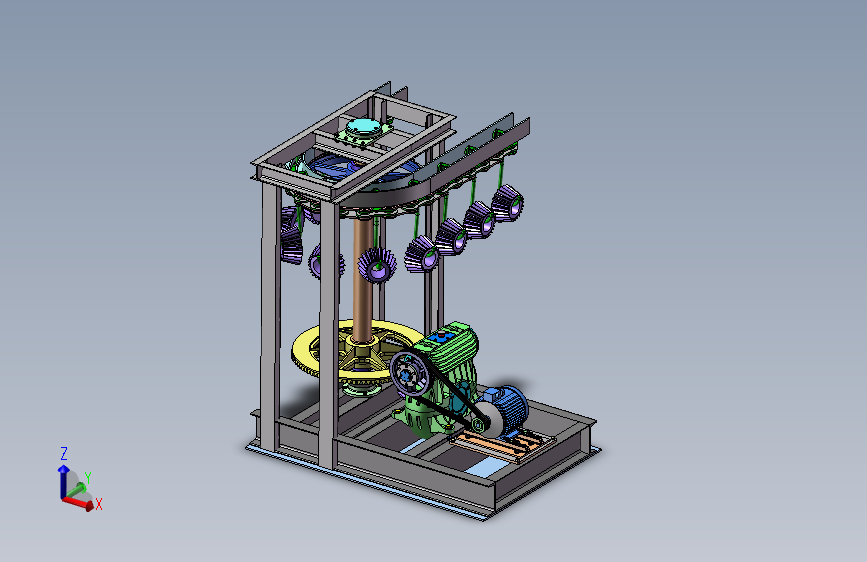 锥齿轮悬挂链生产线