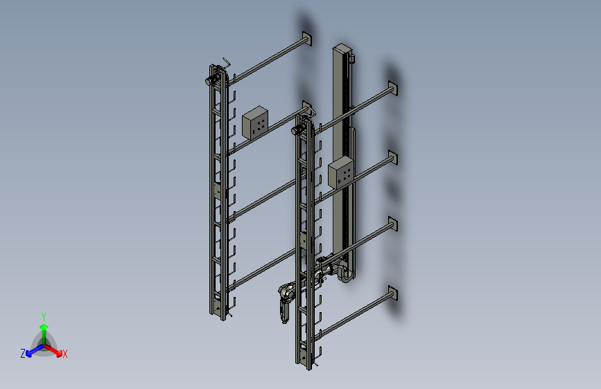 悬挂线机器人喷涂轨道