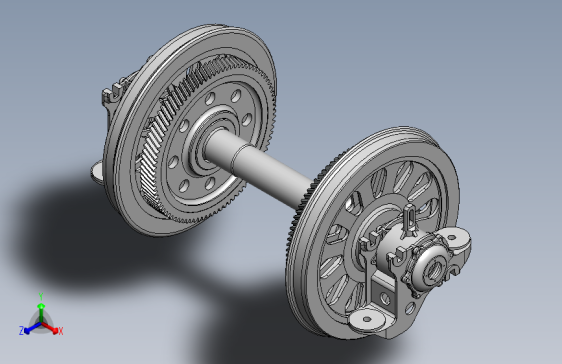 SS4机车带轴箱轮对 1207333