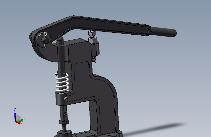 手动压力机模型设计图纸--761079