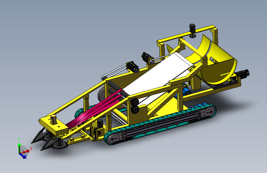 履带自行走韭菜收割打捆机=1631720=1500