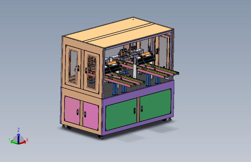 四工位双皮带流水线检测机