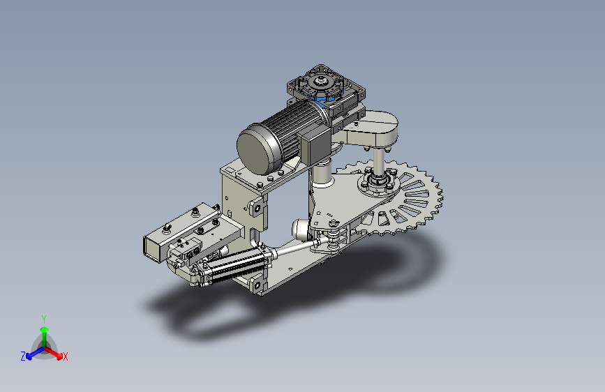 链条驱动夹紧轮