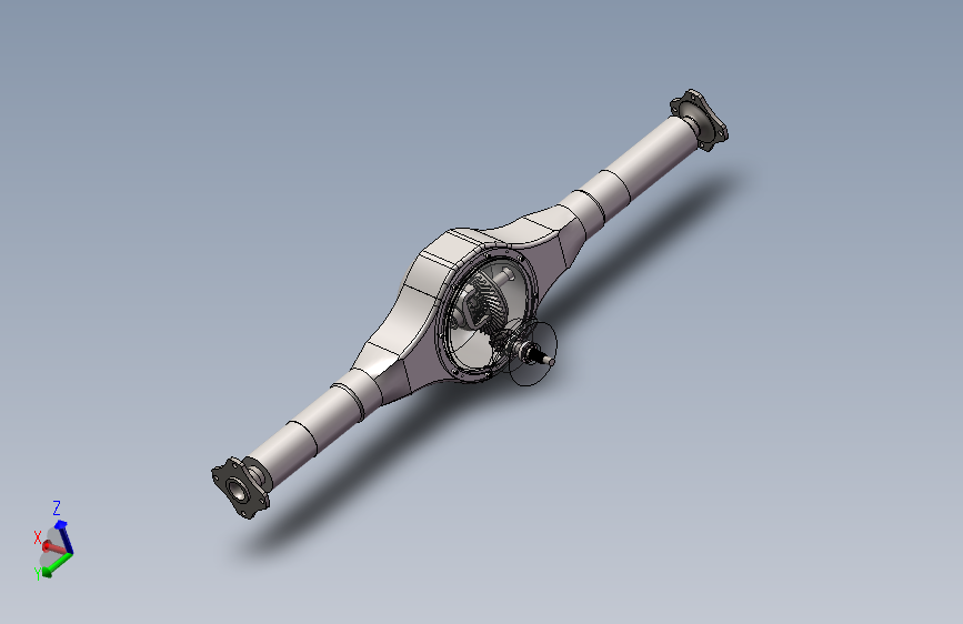 轻型轿车驱动桥三维SW模型