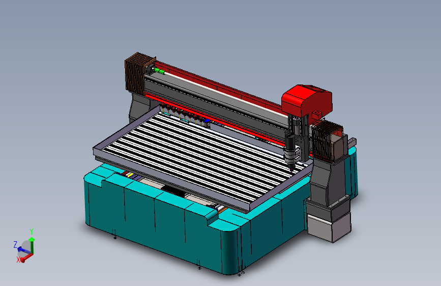 2513铝板雕刻机三维solidworks建模及工程图