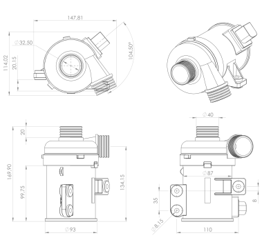 皮尔博格CWA400电动水泵