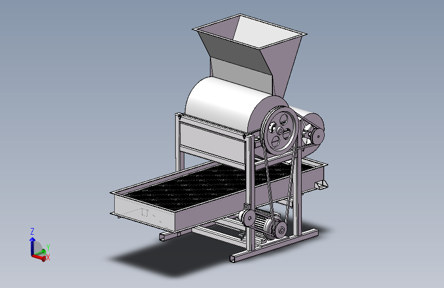 挤压式板栗脱壳机的设计三维SW2015+CAD+说明书==1238457=1060