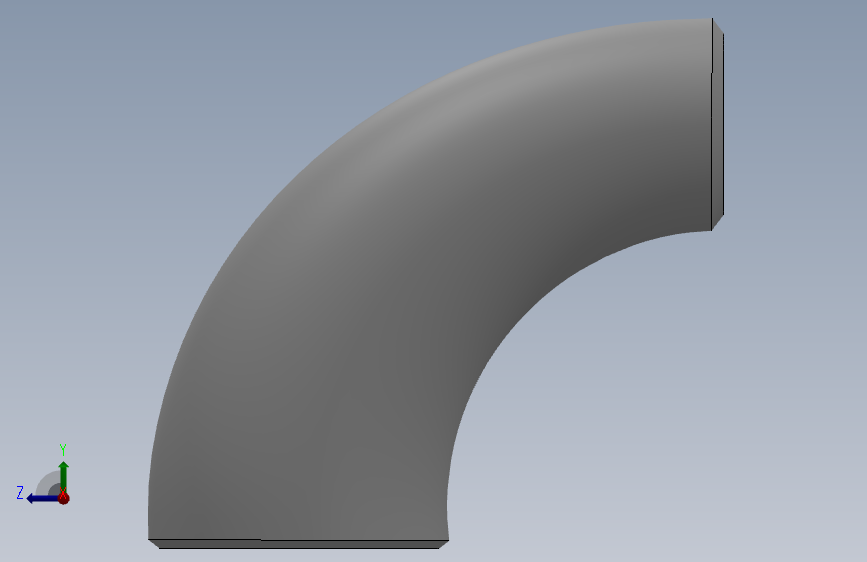 长半径异径90°弯头