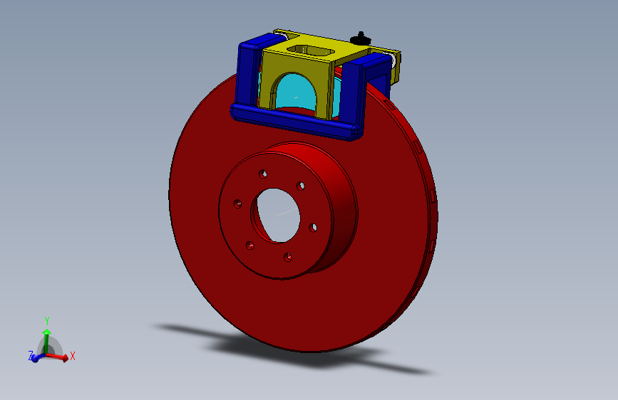 基于SW汽车盘式制动器的设计三维SW+13张CAD+说明书