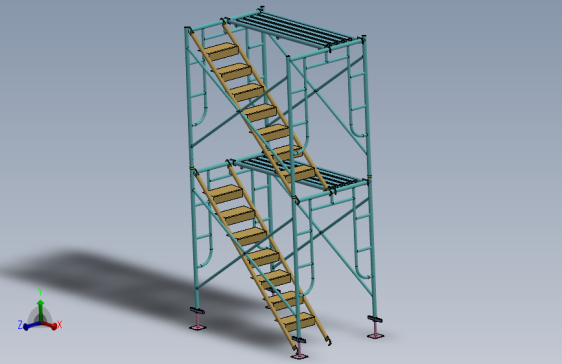 1.7米脚手架两层