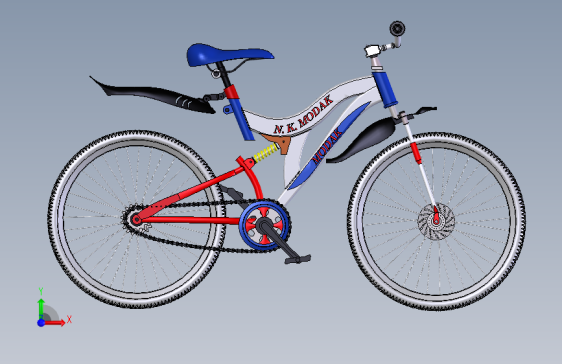 山地减震自行车