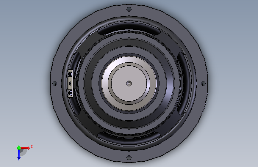 扬声器 俯视图