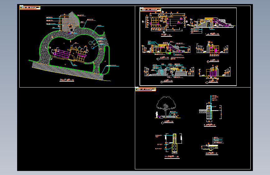 儿童乐园施工大样图