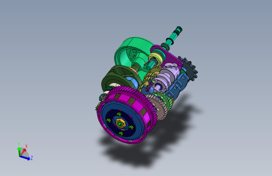米纳雷利+P6变速齿轮箱内部结构 STEP格式