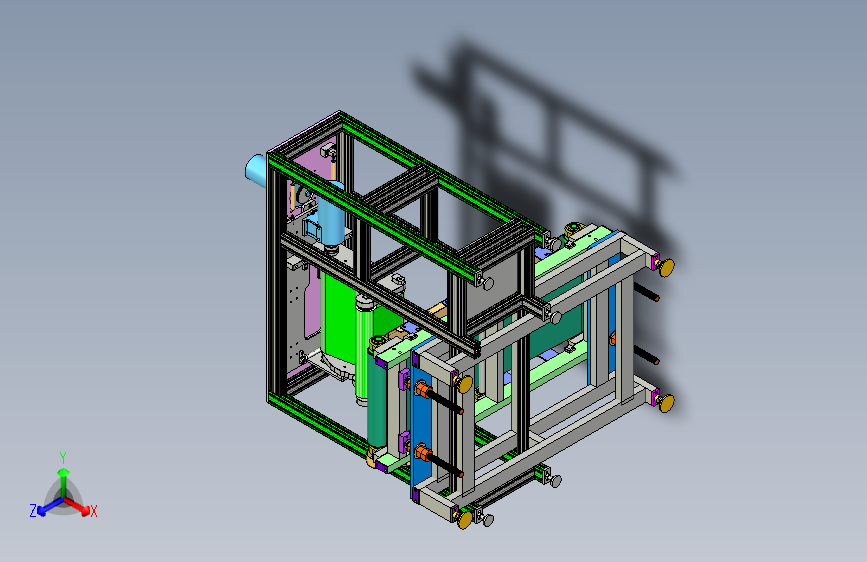 凸轮打磨机抛光机3D模型图纸
