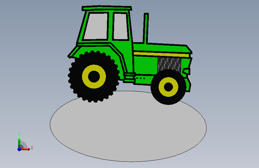 儿童拖拉机标识牌