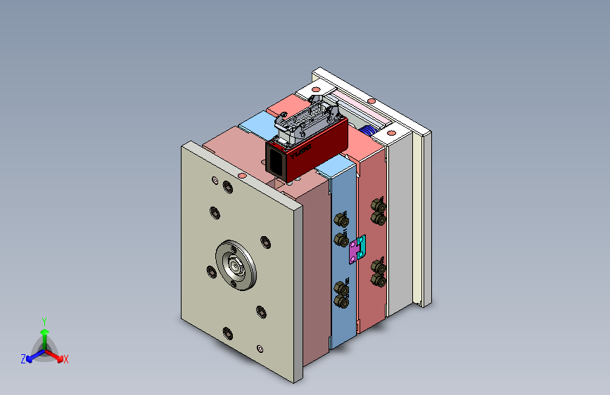 西门子烟感PCB固定中框模具