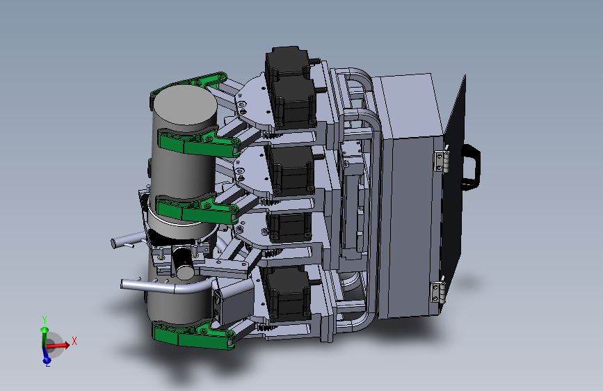 爬杆清洁机器人设计