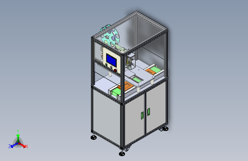 手机电池盖贴标机（也可适用于PCB板条码贴装）