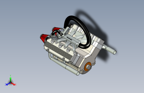 双涡轮增压V6发动机