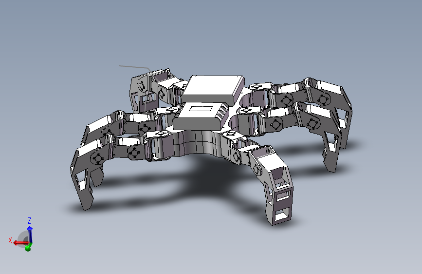 装配零件六足机器人
