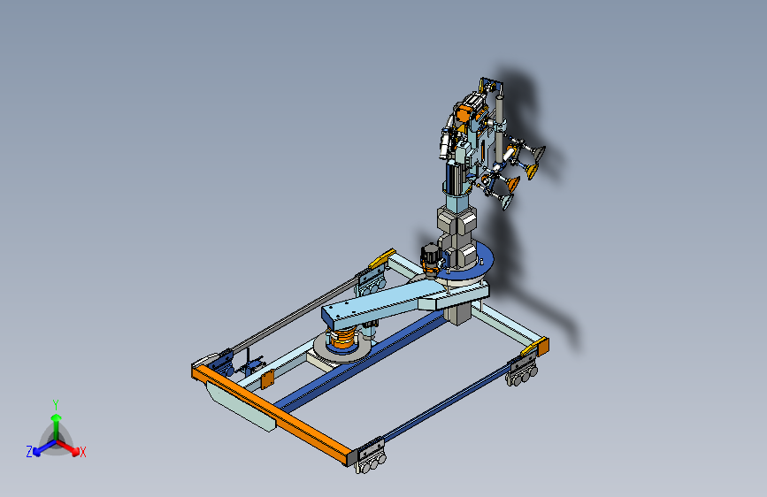 仿生机械夹爪与臂杆三维模型--1877397