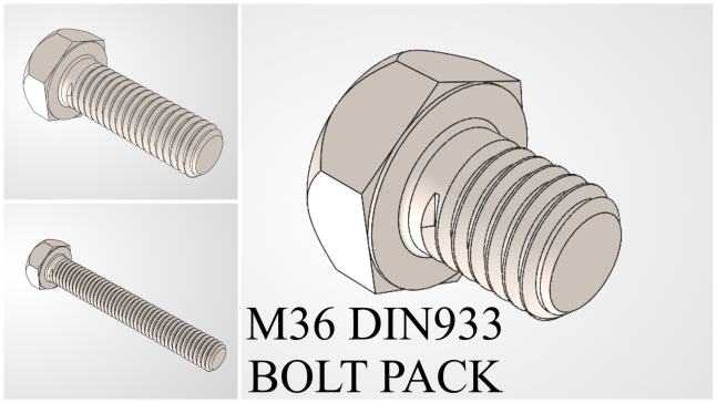 A0003909-M36 六角螺栓 DIN933 套件