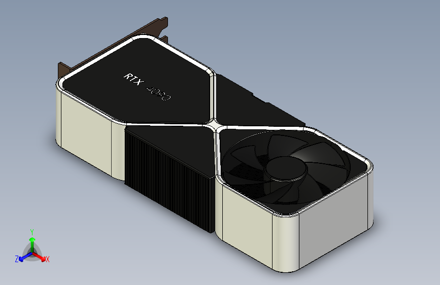 Nvidia RTX 4090 Founders Edition 简化版模型