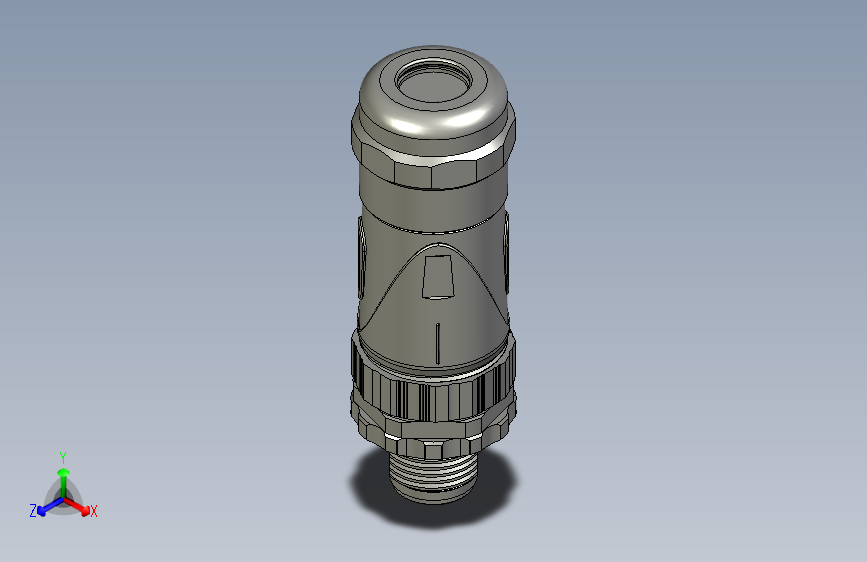 03-02-00-M12-D公端直现场可接线接头金属外壳