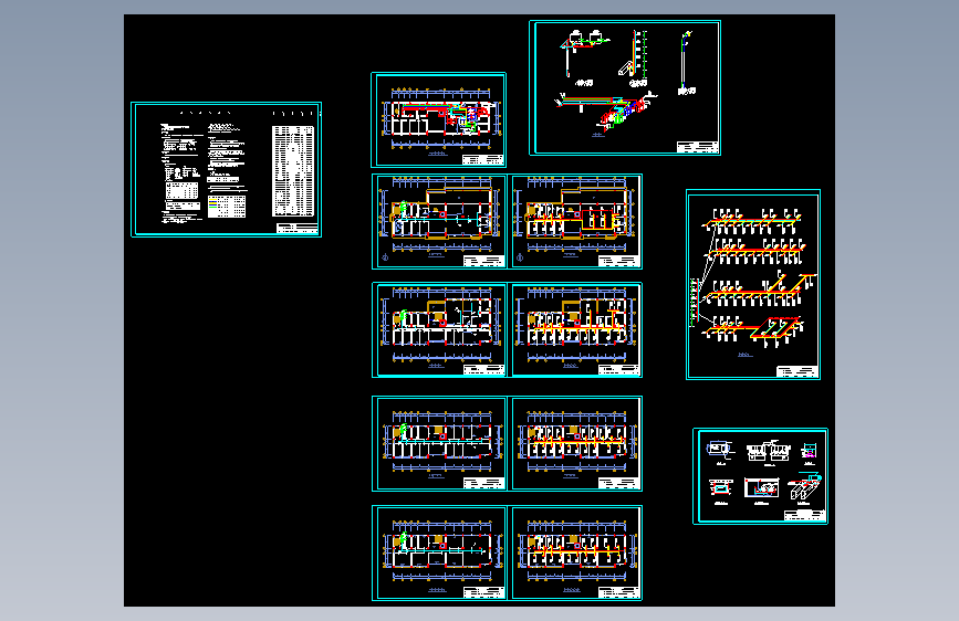 173902-《某五层办公楼空调设计B1-F5-3900平》