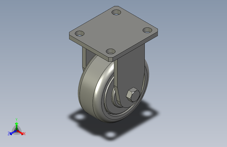 5寸重型高品质尼龙固定脚轮5寸重型高品质尼龙固定脚轮-125