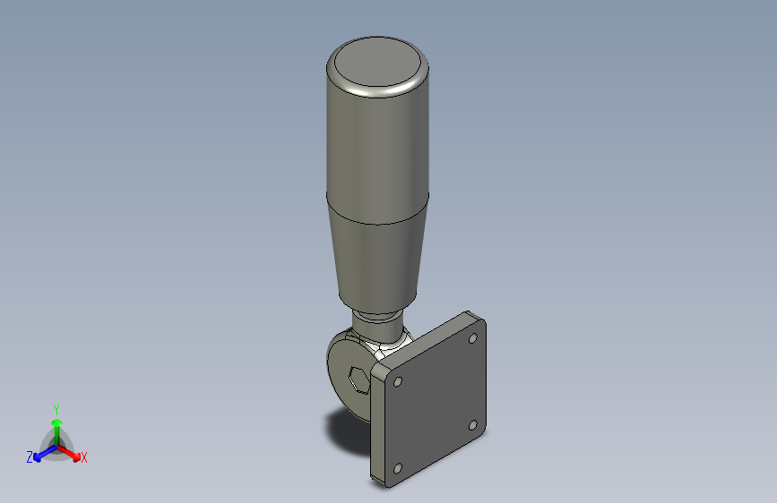 YHTZZZL-LED三色灯白色50mm杆----