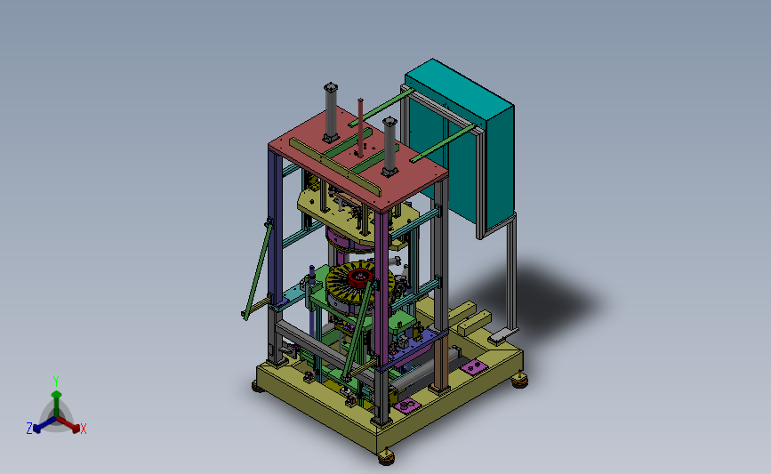 电机定子装配机3D模型图纸 solidworks设计 附STEP格式