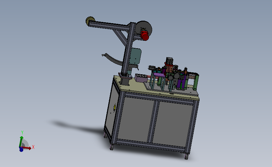连接器生产非标设备3D模型图纸 SOLIDWORKS设计 附STP格式
