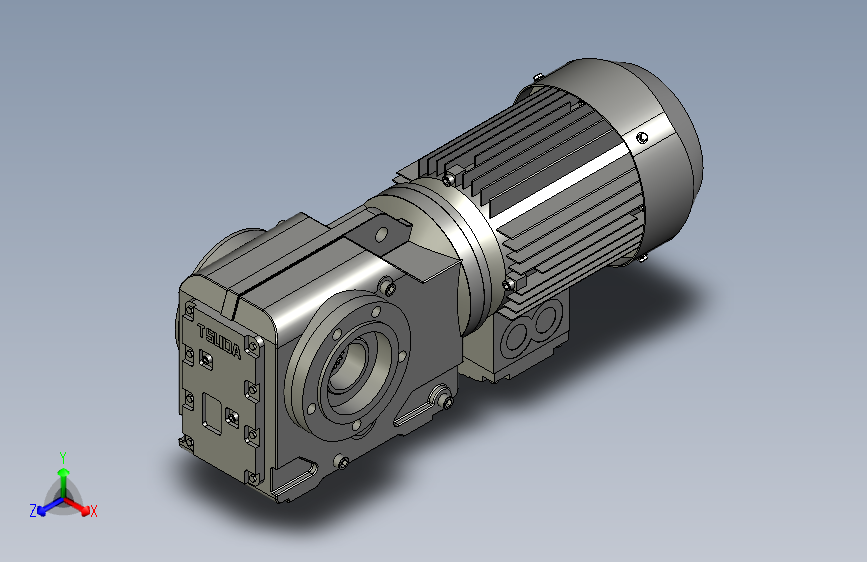 KVZY系列斜齿轮-伞齿轮减速电机KVZ37-637Y271-4M1BA