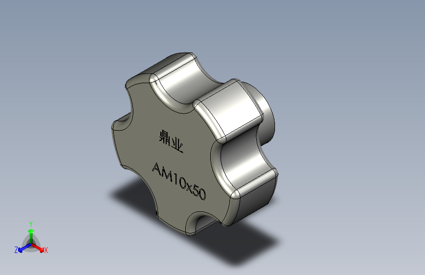 M10塑五星把手(内牙)