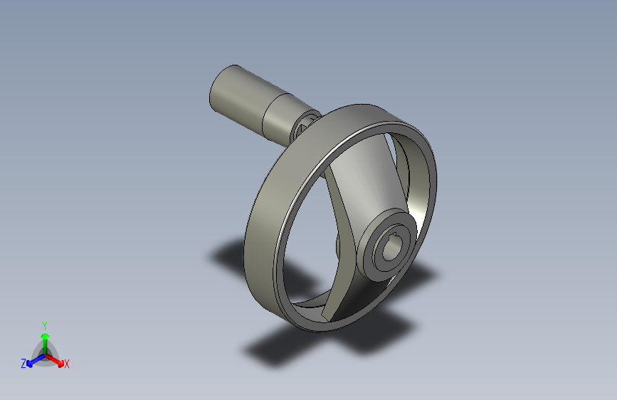 带可折手柄双幅条手轮装配体DSWH-100