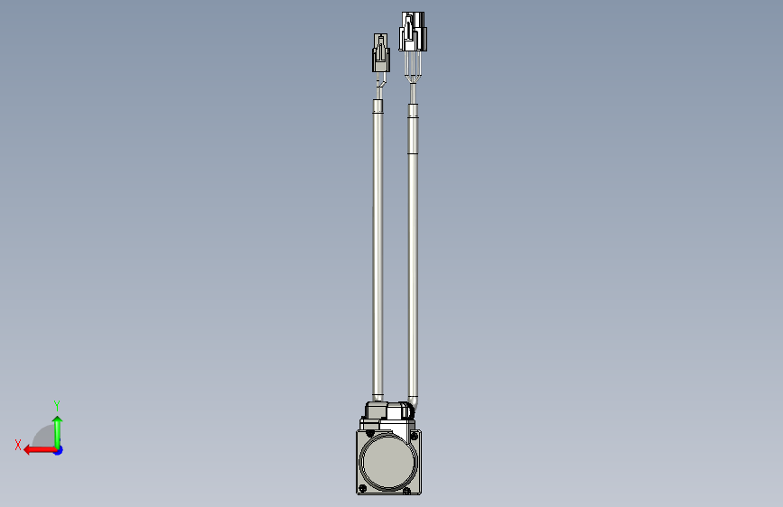 禾川50W伺服电机X3MM005A-N2LN 背面视图