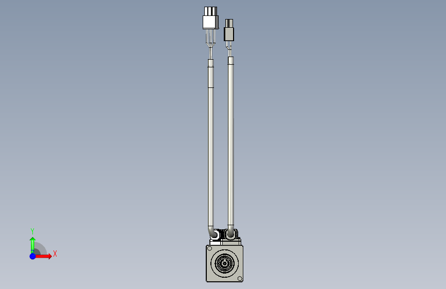 禾川50W伺服电机X3MM005A-N2LN 正面视图