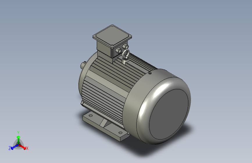 机座带底脚端盖无凸缘112M