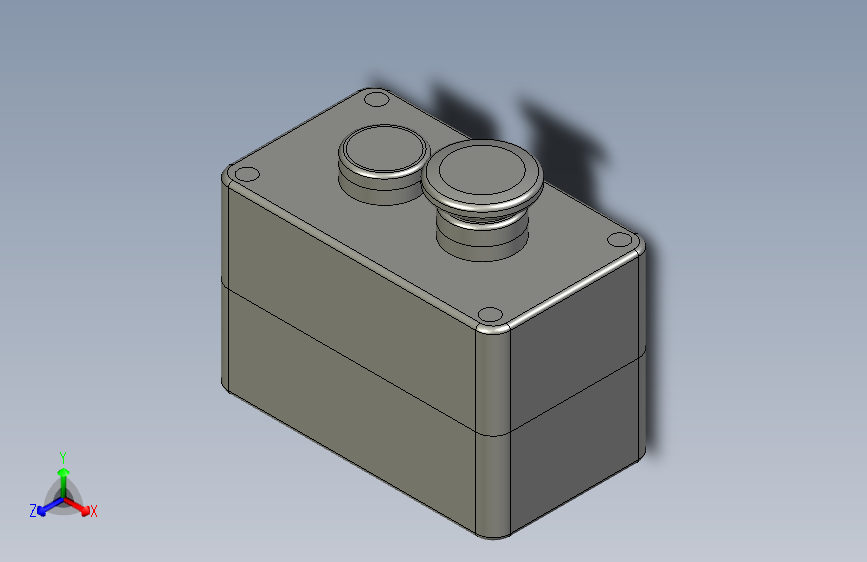 启动+急停按钮盒