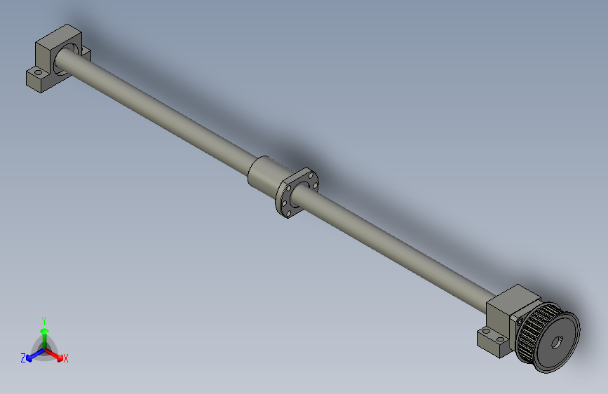 丝杆+固定座-短