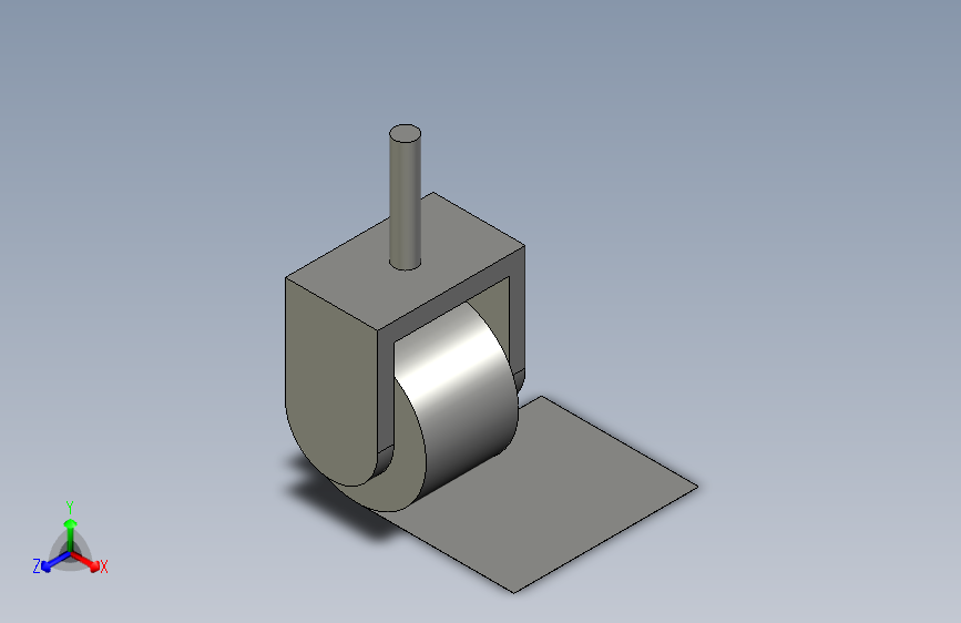 万向轮丝杆型3寸M12-60H100)
