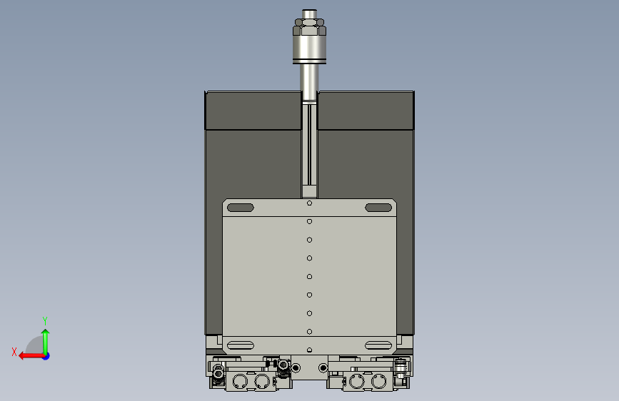 2018SOLIDWORKS0300Z剥外皮机构 背面视图